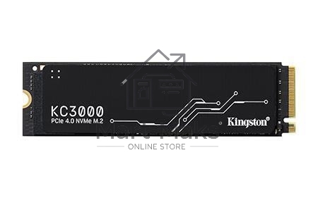 Накопитель SSD Kingston KC3000, 4Tb, PCIe 4.0 x4, M.2 2280, NVMe, R/W 7000/7000, с радиатором