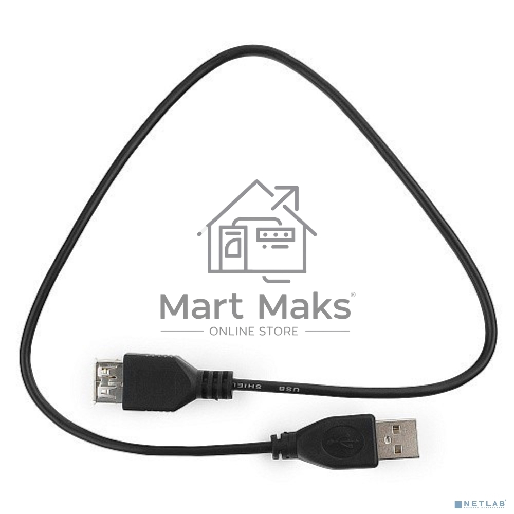 Кабель Гарнизон Кабель удлинитель USB 2.0, AM/AF, 1м, пакет (GCC-USB2-AMAF-1M)