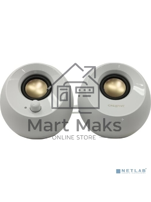 Акустическая система Creative PEBBLE MF1680 2.0 белый 4.4Вт