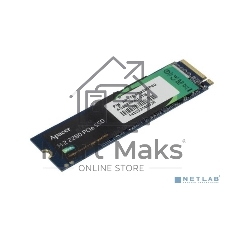 Накопитель SSD Apacer AS2280P4U, 1Tb, M.2 2280, PCIe 3.0 x4, NVMe, R/W 3500/3000