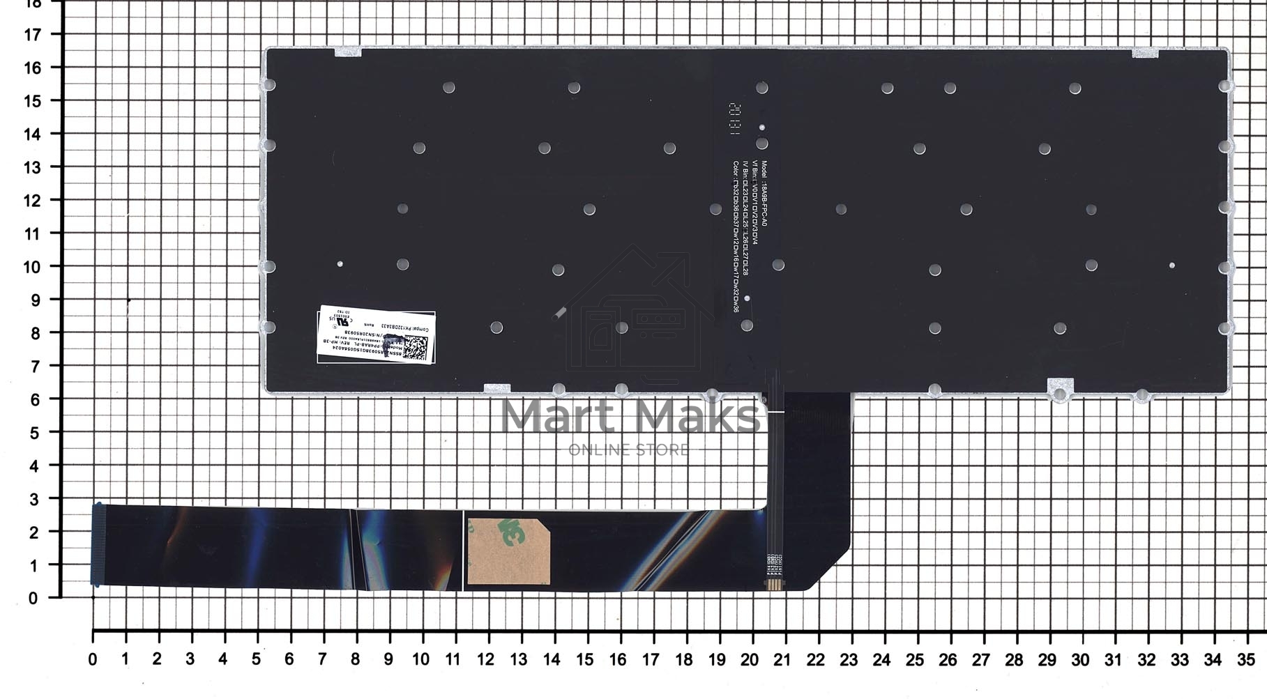 Клавиатура для ноутбука Lenovo Chromebook 14e черная