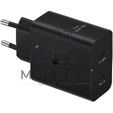 Сетевое зарядное устройство Samsung EP-T5020 50W 3A (PD) 2xUSB type-C для Samsung черный