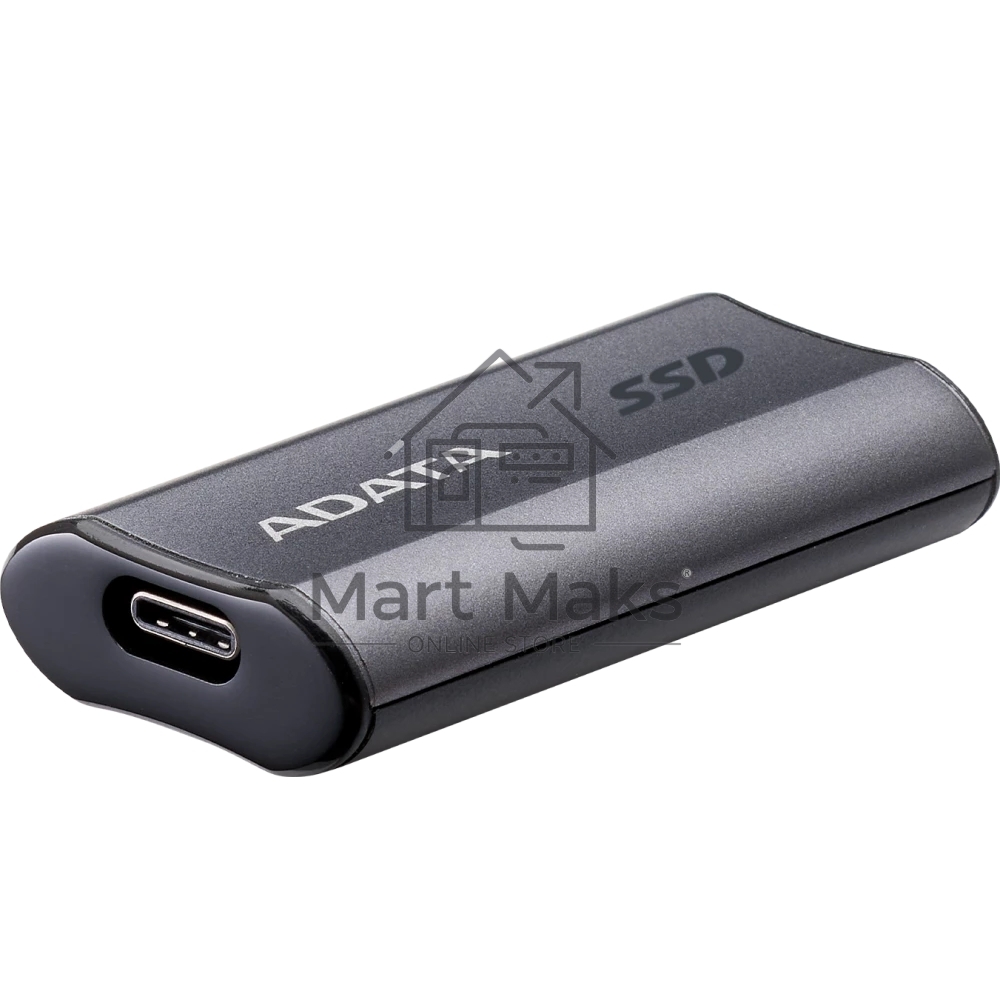 Твердотельный диск A-DATA External SC750 серый SC750-2000G-CCBK 2TB USB 3.2 Gen 2 Type-C, R/W -1050/1000 MB/s