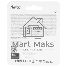 Флешка USB Netac U278 (NT03U278N-008G-20PN), 8Gb, USB 2.0, R/W 50/10, серебристый/черный