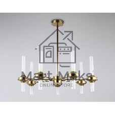 Люстра Ambrella light LH55360/14 BS/CL латунь/прозрачный G9/14 max 30W D750*690