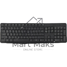 Комплект клавиатура+мышь Logitech MK235 беспроводной, USB, 1000 DPI, серый ( неоригинальная гравировка)