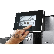 Кофемашина автоматическая DeLonghi ECAM610.74.MB черный/серебристый, исп. кофе - зерновой/молотый, 2.2 л, 1450 Вт, 19 Бар.