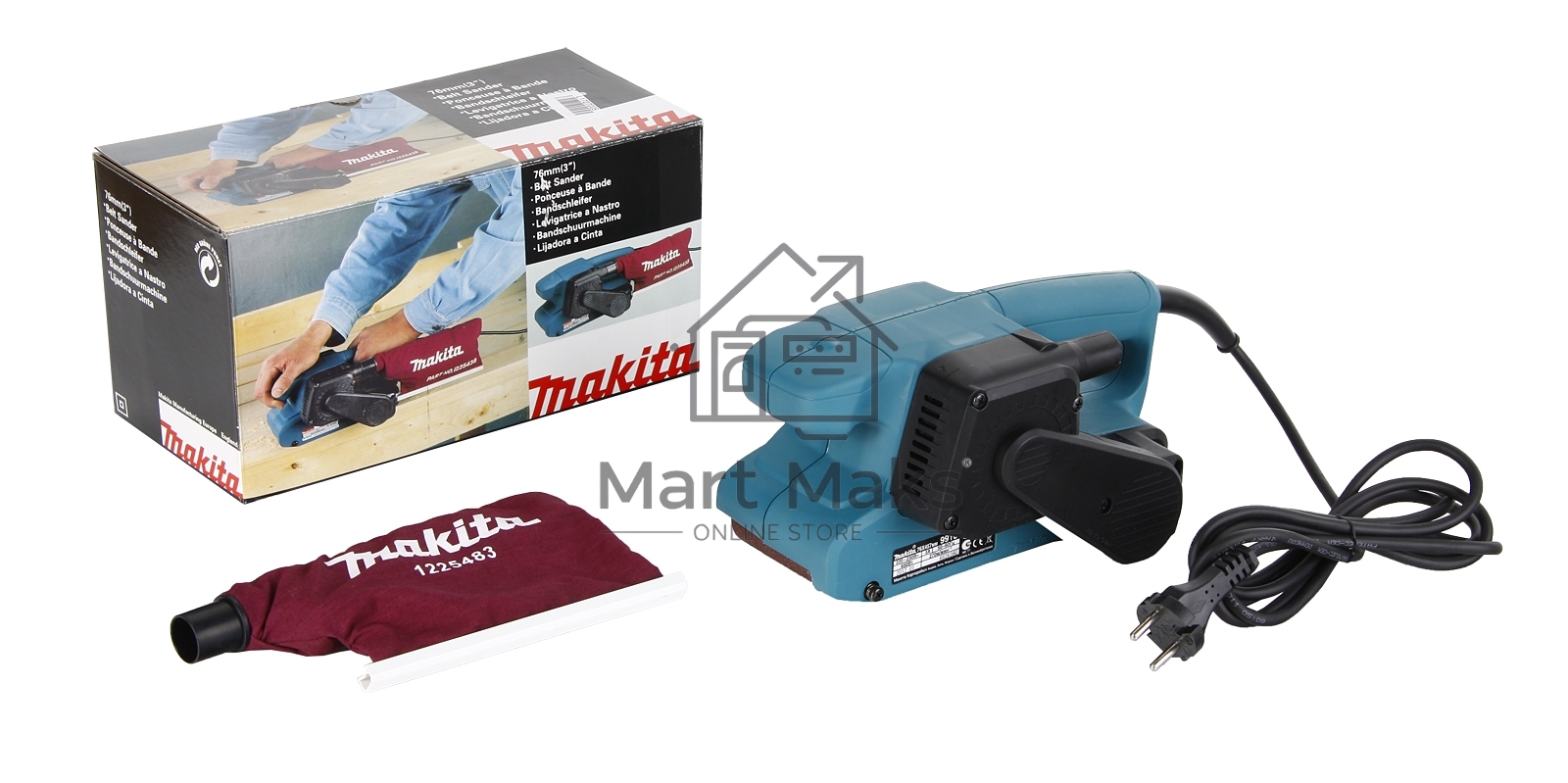 Ленточная шлифовальная машина Makita 9910 650Вт (ширина ленты 76мм)