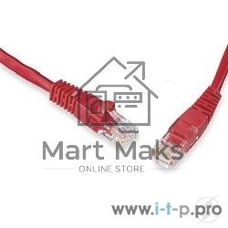 Патч-корд UTP, кат 5e, 1м с RJ45 (красный)