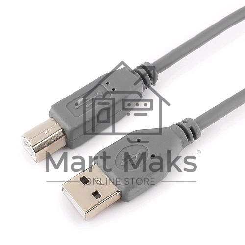 Кабель USB 2.0 Pro Cablexpert CCP-USB2-AMBM-6G, AM/BM, 1.8м, экран, серый