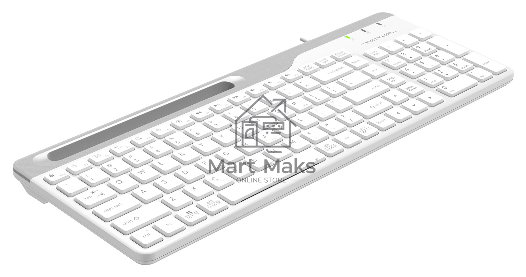 Клавиатура A4Tech Fstyler FK25 проводная, USB, белый/серый