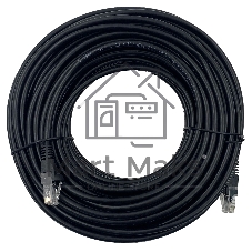 Патч-корд Buro UTP 4 пары cat.5e CCA molded 30м черный RJ-45 (m)-RJ-45 (m)