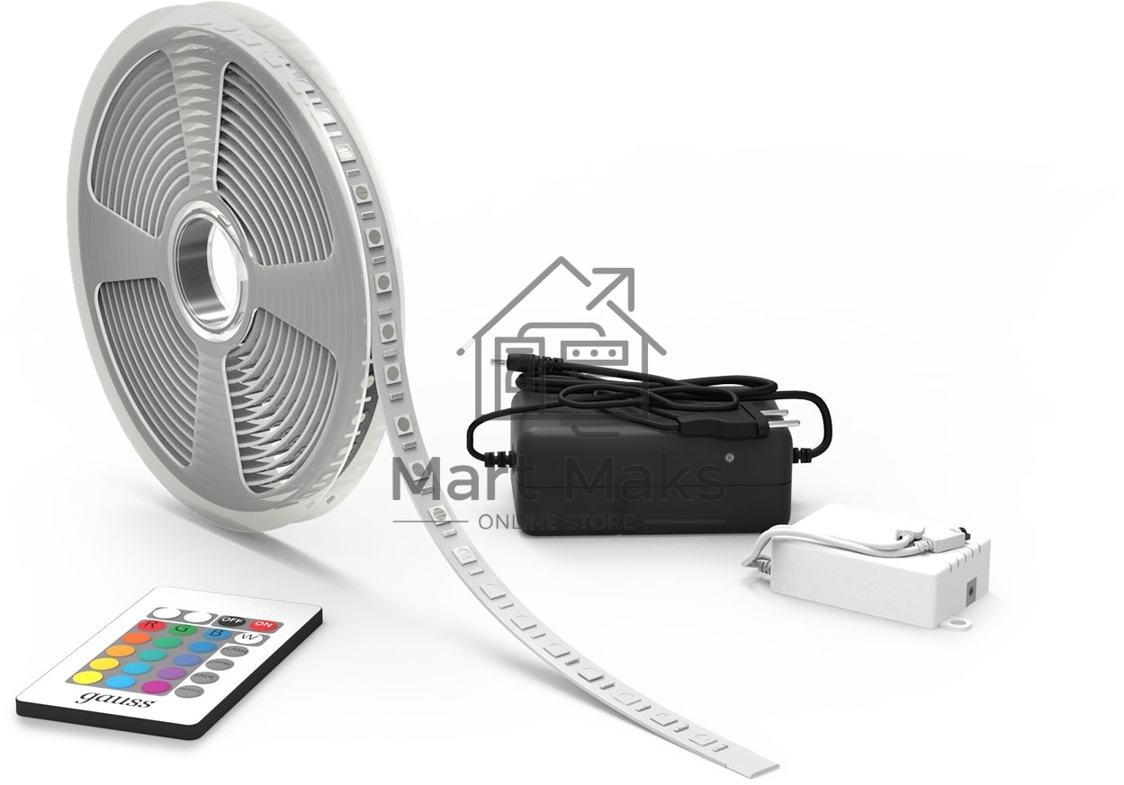 Лента Basic в комплекте 12V 10W/m 700lm/m RGB IP20 LED 3m 1/50