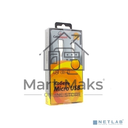 Кабель USB 2.0 Cablexpert CC-G-mUSB01W-3M, AM/microB, серия Gold, длина 3м, белый, блистер