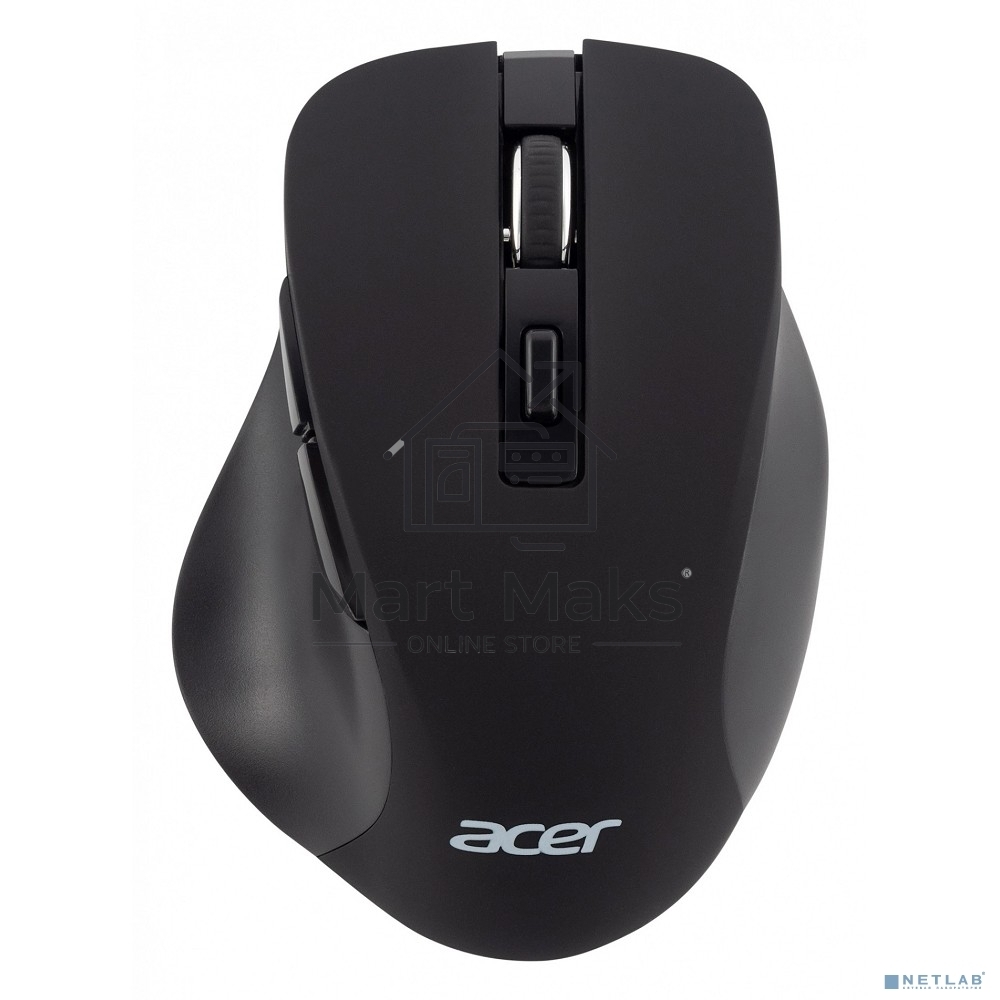 Мышь беспроводная Acer OMR140 черный, 1600 dpi, радиоканал, USB, кнопки - 6