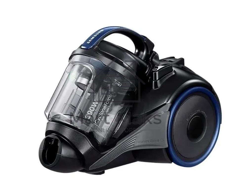 Пылесос Samsung VC15K4136HB/EV черный/синий, 390/1500 Вт, уборка сухая, пылесборник контейнер 1.3 л