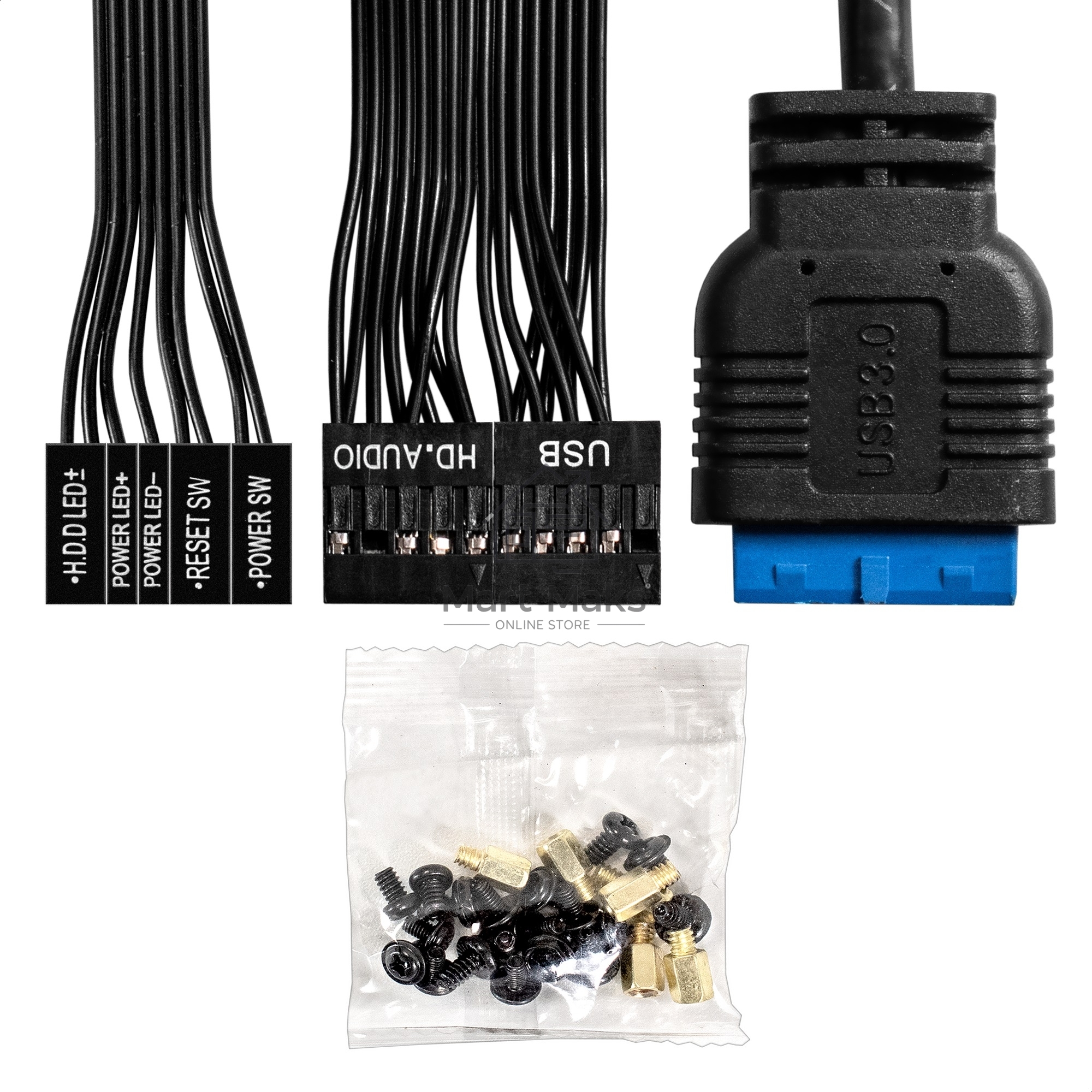 Компьютерный корпус Miditower ExeGate EX298134RUS AA-443U (ATX, без БП, 2*USB+1*USB3.0+HD Audio, черный)