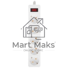 Сетевой фильтр Smartbuy (SBSP-50-W) - 5 роз х 5 м - белый