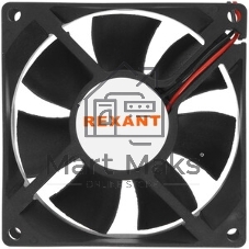 Вентилятор для корпуса Rexant RX 8025MS 24VDC черный, 80 мм, 2600 об/мин, 30 дБ, 2 pin