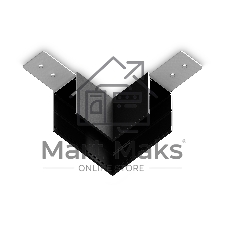 GL1032 BK черный коннектор угловой для накладного шинопровода Magnetic 220V 80*80*52