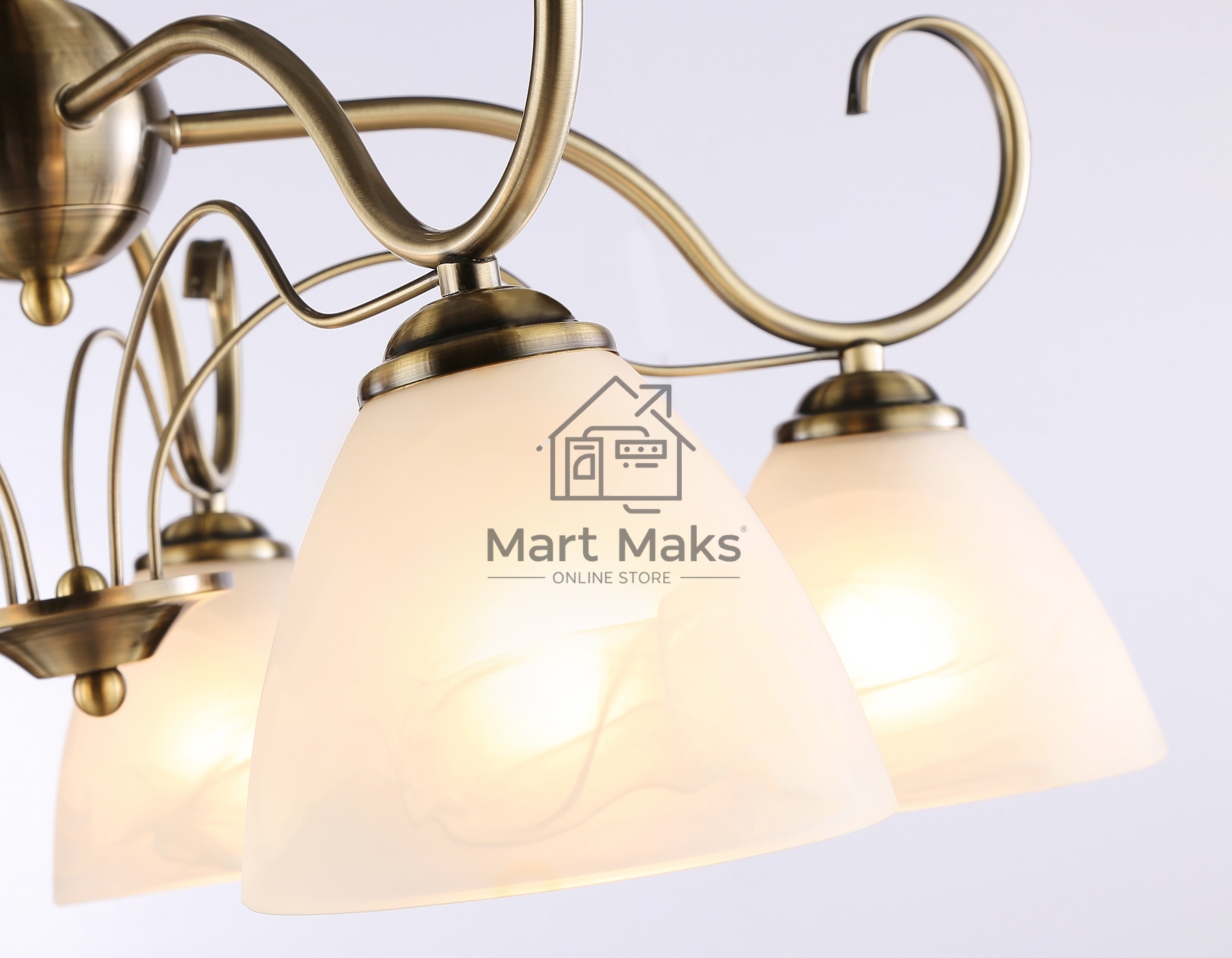 Светильник Ambrella light TR3046/5 SB/FR бронза/белый матовый E27/5 max 40W D595*285