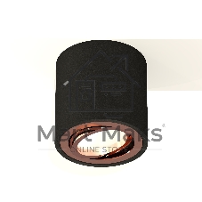 Светильник Ambrella Light XS7532005 SBK/PPG черный песок/золото розовое полированное MR16 GU5.3 (C7532, N7005)
