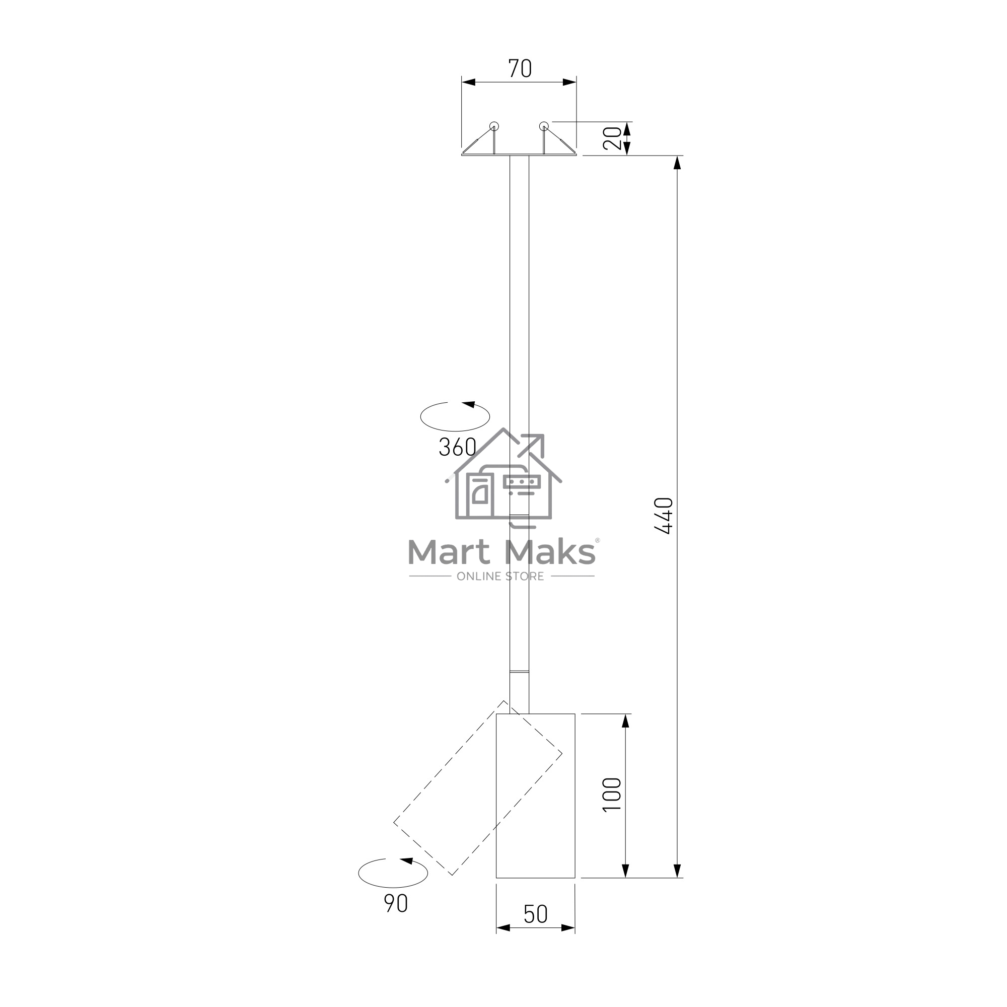 Подвесной светодиодный светильник Drop 8W белый (50242 LED)