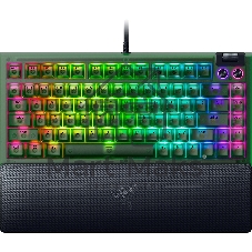 Клавиатура Razer BlackWidow V4 75% Orange Switch Phantom Green Edition проводная, USB Type-A, зелёный