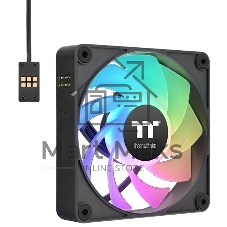 Комплект вентиляторов для корпуса Thermaltake CT120 EX Reverse ARGB Sync (3 шт.) черный, 120 мм, 2000 об/мин, 31.2 дБ, 4 pin