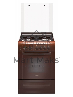 Плита газовая Gefest ПГ 6100-04 0003 коричневый, конфорок 4 шт, духовка 52 л, 60 см x 85 см x 60 см