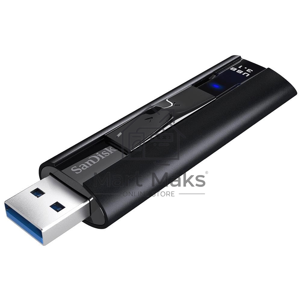 Флешка USB R/W R/W 256GB SanDisk CZ880 Cruzer Extreme Pro, USB 3.1, Металлич., черный