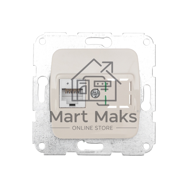 Розетка Компьютер DEA RJ45 с/у мех. Беж KRANZ