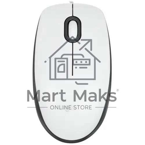 Мышь проводная Logitech M100R белый, 1000 dpi, USB, кнопки - 3