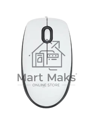 Мышь проводная Logitech M100R белый, 1000 dpi, USB, кнопки - 3