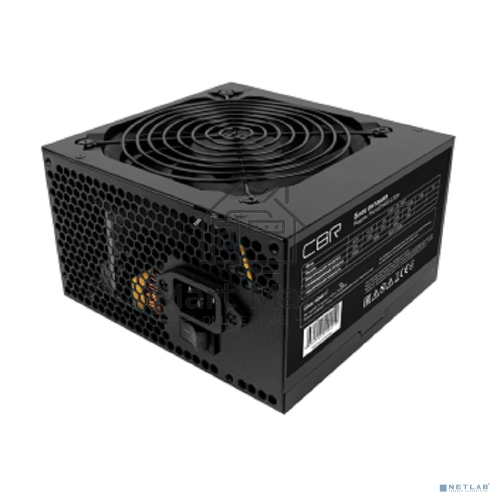 Блок питания CBR PSU-ATX400-12GM, 400W. 400Вт, 80 PLUS Bronze, 120мм, черный