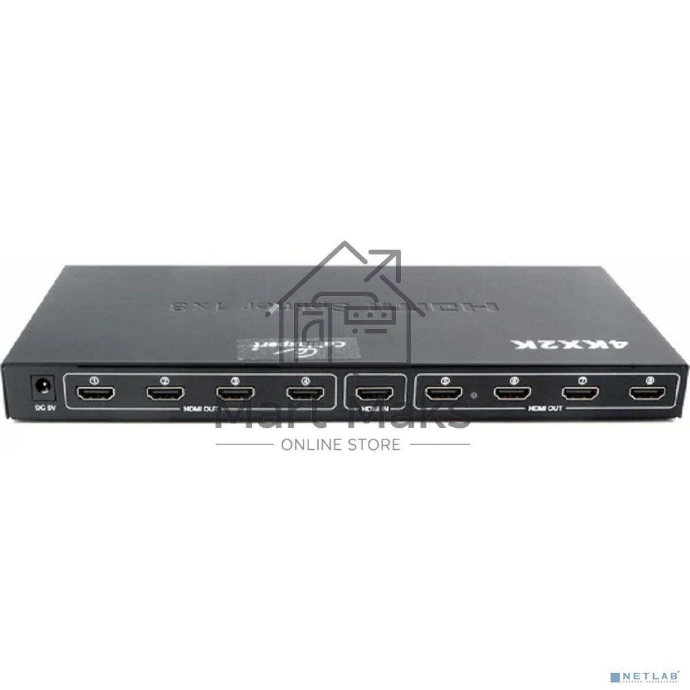 Разветвитель HDMI Cablexpert DSP-8PH4-03, HD19F/8x19F, 1 компьютер => 8 мониторов, Full-HD, 3D, 1.4v, каскадируемый