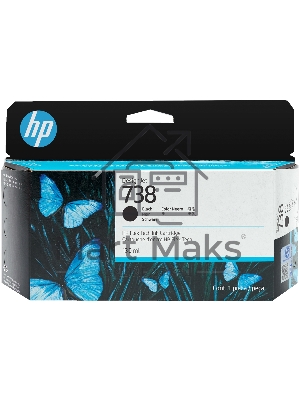 Картридж HP 738 для HP DesignJet T850, T950 MFP,черный, 130ml (ориг) 498N4A