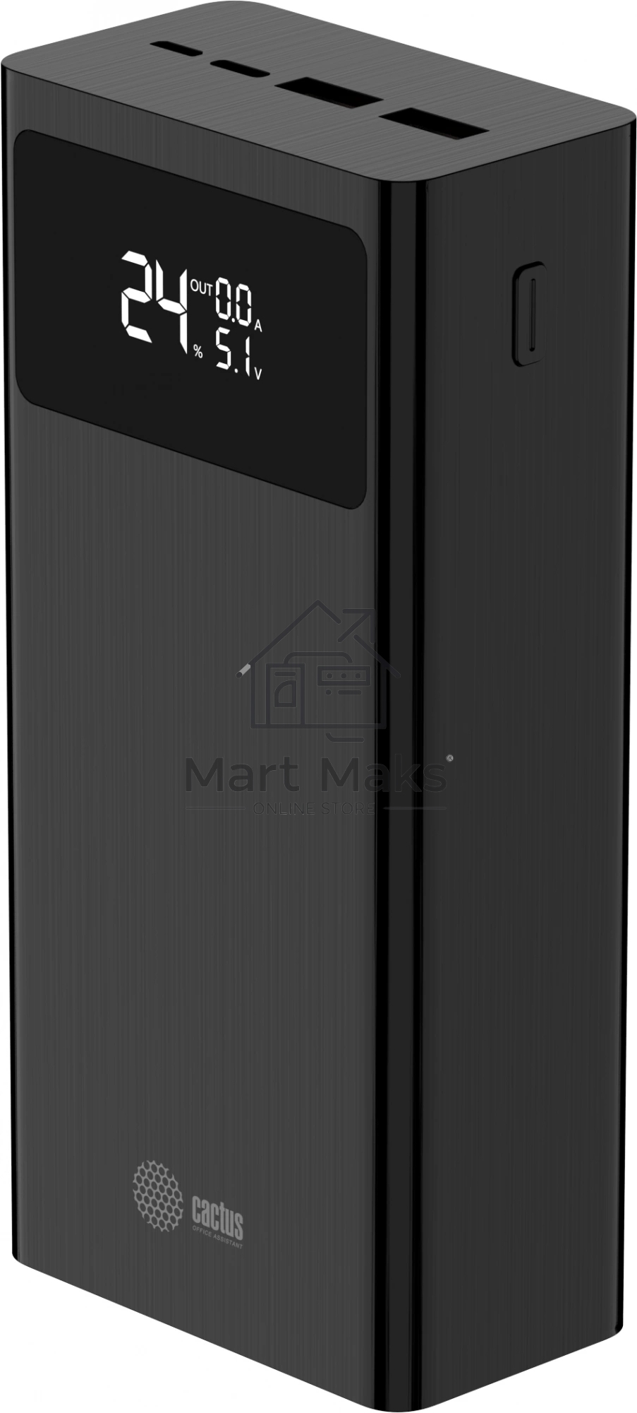 Портативный аккумулятор Cactus CS-PBFSKA-30000 30000mAh 22.5W 4.5A USB-A/USB-C черный