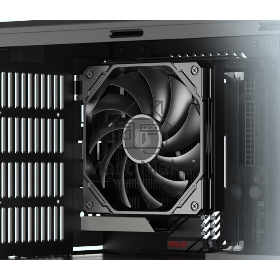 Вентилятор для корпуса ID-Cooling TF-12015-K черный, 120 мм, 2200 об/мин, 32.3 дБ, 4 pin