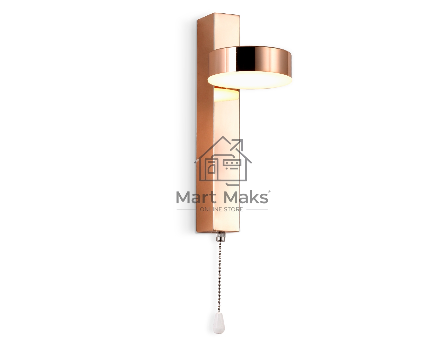 Настенный светодиодный светильник с выключателем Ambrella light FW161 GD золото LED 3000K 6W 265*95*135