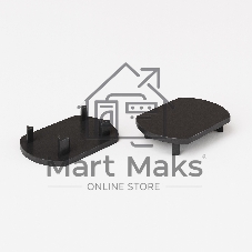 Slim Magnetic Заглушка для шинопровода Round (черный) (2шт) 85134/00