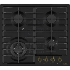 Газовая варочная поверхность Korting HG 674 CTRN, 4 конфорки, эмалированный металл, 8300 Вт