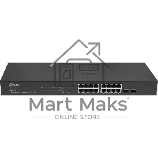 Коммутатор TP-Link TL-SG2218P JetStream Smart с 16 гигабитными портами PoE+ и 2 гигабитными портами SFP