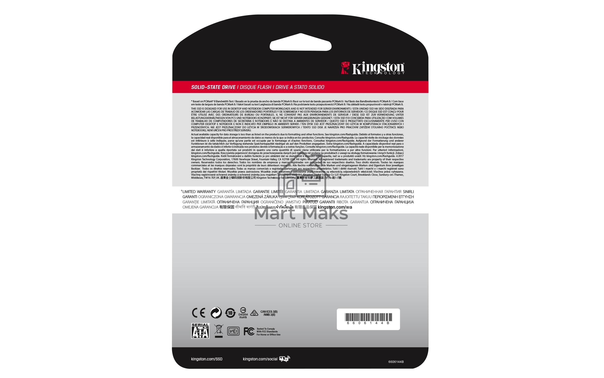 Накопитель SSD Kingston A400, 960GB, SATA III, 2.5
