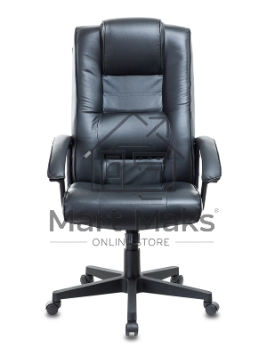 Кресло руководителя Бюрократ T-9906N/BLACK черный, кожа