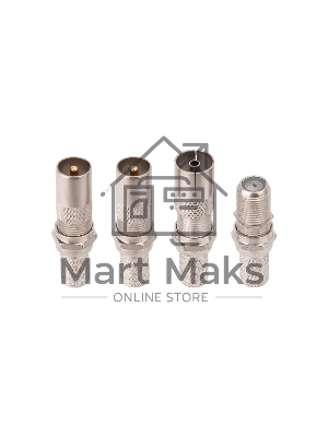 Набор с антенным телевизионным удлинителем для ТВ длиной 30 метров с F-разъемами и ТВ-переходниками Rexant