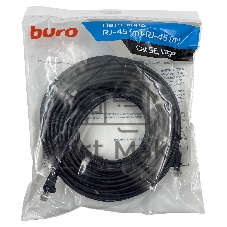 Патч-корд Buro UTP 4 пары cat.5e CCA molded 30м черный RJ-45 (m)-RJ-45 (m)
