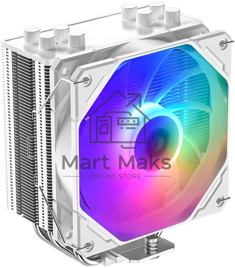 Кулер ID-COOLING SE-224-XTS ARGB белый 120мм алюминий+медь 1500rpm 29db 4-pin 220W 151мм
