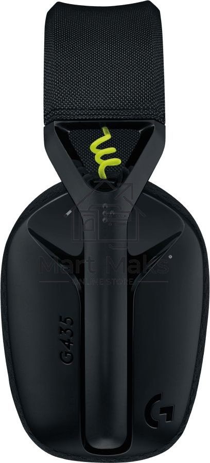 Наушники с микрофоном Logitech G435 Lightspeed черный/желтый мониторные BT/Radio оголовье (981-001052)