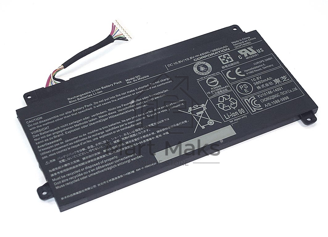 Аккумуляторная батарея для ноутбука Toshiba E45W 10.8V 45Wh черный